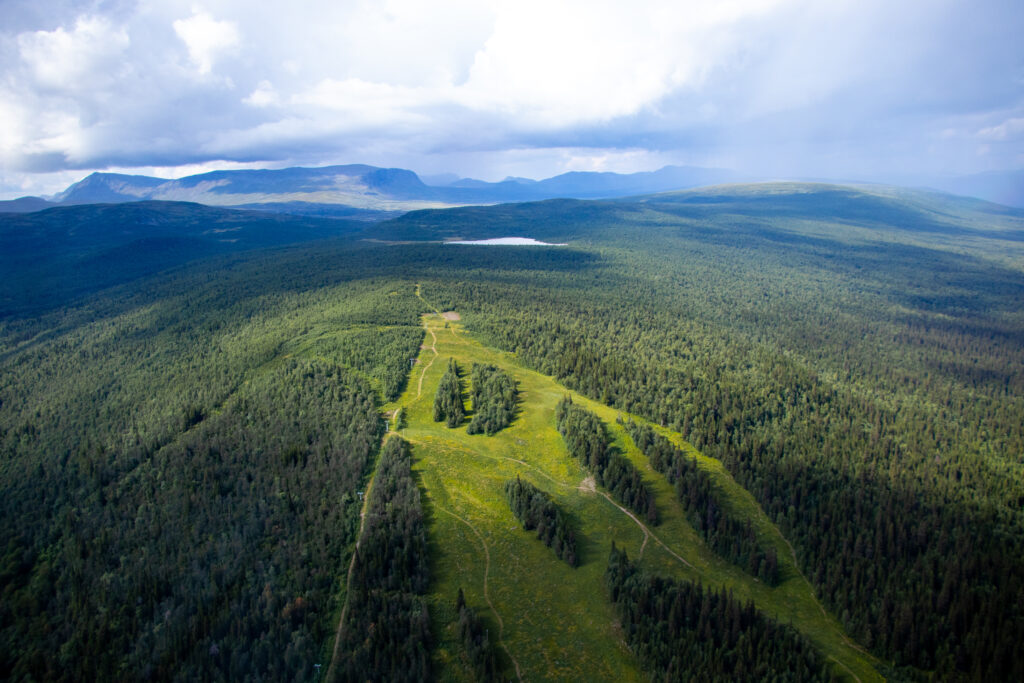 Uitzicht uit de helikopter